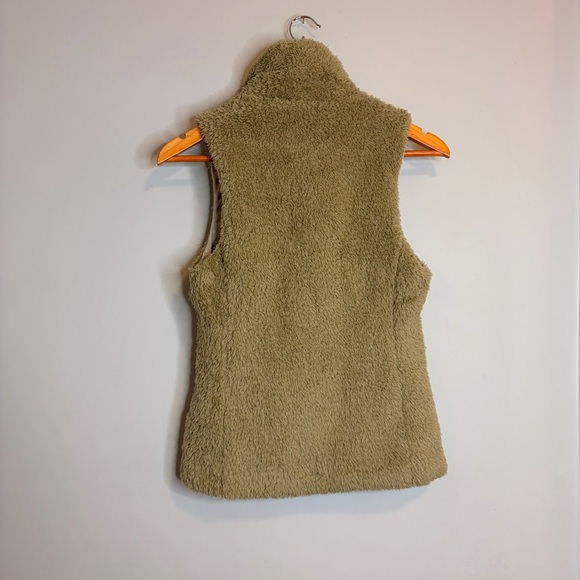Patagonia Fleece Vest Brown Tan Womens XS - Picture 3 of 7